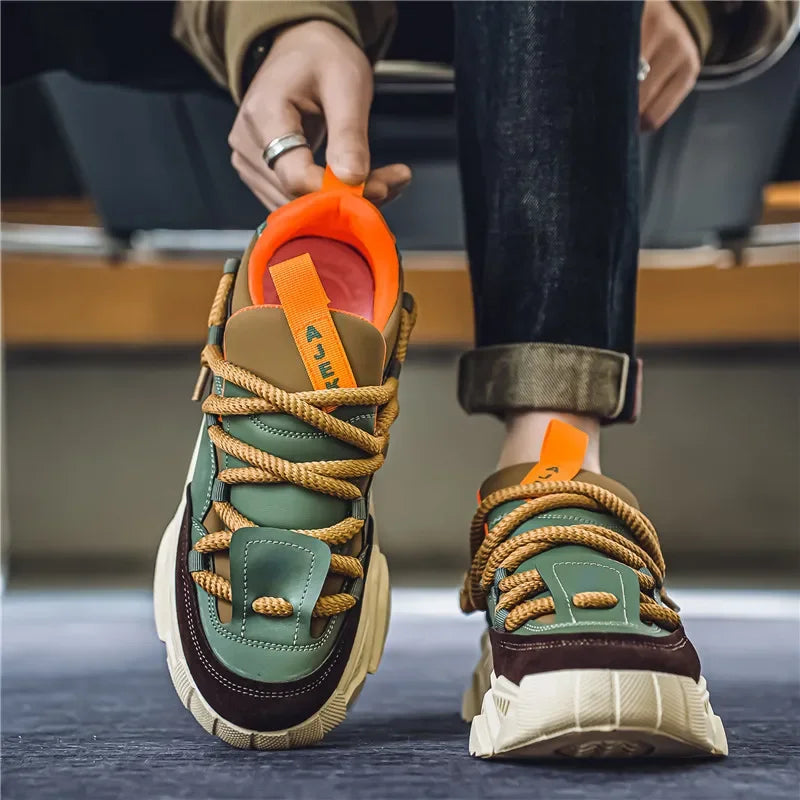 New Men's Casual Sports Shoes 2025 Spring Fashion Easiest for Match Low-Top Skateboard Shoes for Men Suitable for Outdoor Sports - Melo