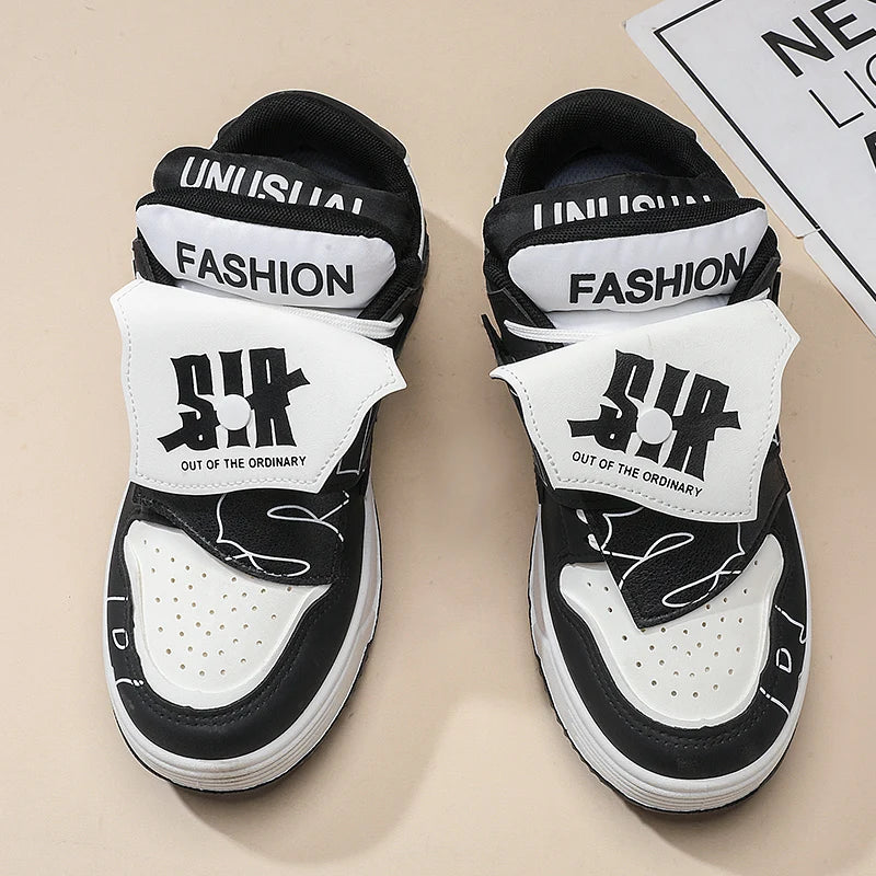 2025 new men's bread shoes niche Harajuku trendy sneakers versatile comfortable casual board shoes - Melo