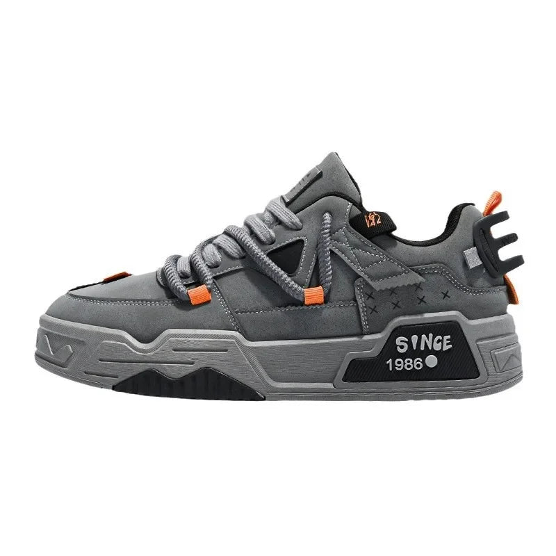 Fall Hot Sale Of The Season Men's Thick Bottom Low Top Board Shoes Casual Versatile Student Sports Shoes Leisure Mesh Comfortabl - Melo