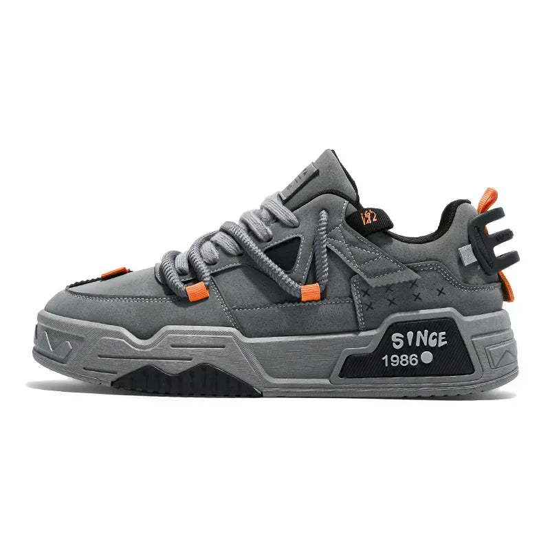 Fall Hot Sale Of The Season Men's Thick Bottom Low Top Board Shoes Casual Versatile Student Sports Shoes Leisure Mesh Comfortabl - Melo