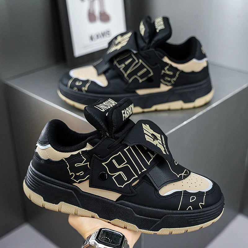2025 new men's bread shoes niche Harajuku trendy sneakers versatile comfortable casual board shoes - Melo