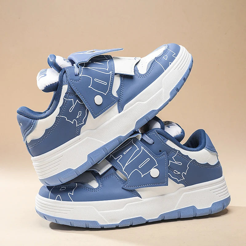 2025 new men's bread shoes niche Harajuku trendy sneakers versatile comfortable casual board shoes - Melo