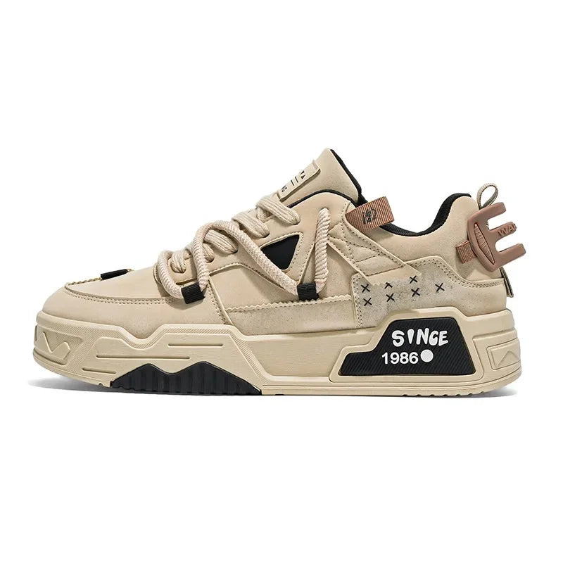 Fall Hot Sale Of The Season Men's Thick Bottom Low Top Board Shoes Casual Versatile Student Sports Shoes Leisure Mesh Comfortabl - Melo