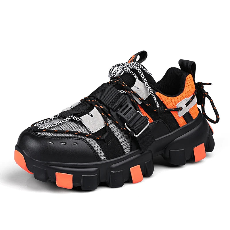 Street Style Men's Sneakers Trend Casual Shoes For Men Fashion Man Vulcanized Sneakers Punk  British Style Shoes Male - Melo