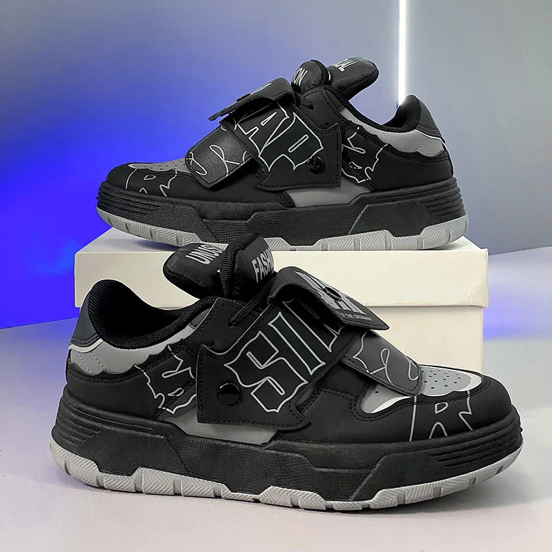 2025 new men's bread shoes niche Harajuku trendy sneakers versatile comfortable casual board shoes - Melo