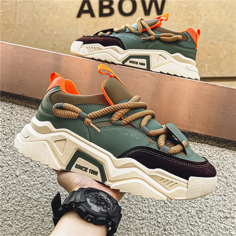 New Men's Casual Sports Shoes 2025 Spring Fashion Easiest for Match Low-Top Skateboard Shoes for Men Suitable for Outdoor Sports - Melo