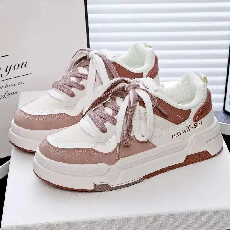 Chunky White Platform Sneakers 2024 Spring New Sport Versatile Women Hightop Luxury Designer Brand High Quality Shoes for Women - Melo