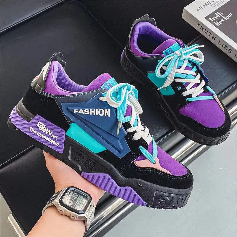 Men's Sneakers Breathable Men Casual Shoes Cool Basket Shoes for Men Non-slip Tenis Shoes Vulcanized Shoes Tenis Para Hombre - Melo