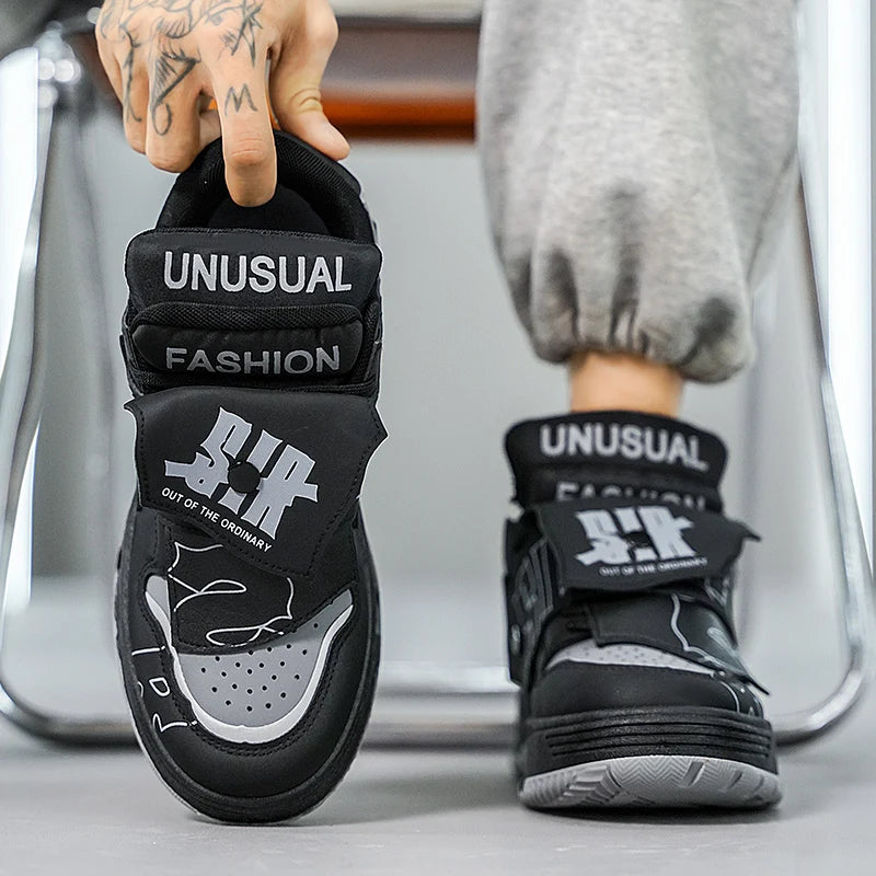 2025 new men's bread shoes niche Harajuku trendy sneakers versatile comfortable casual board shoes - Melo