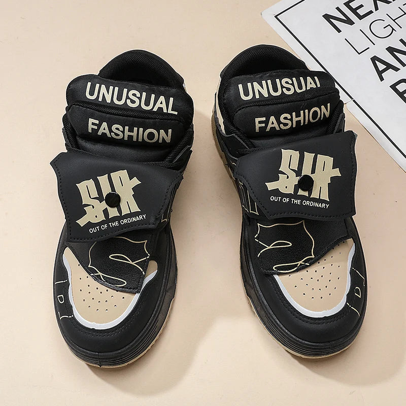 2025 new men's bread shoes niche Harajuku trendy sneakers versatile comfortable casual board shoes - Melo