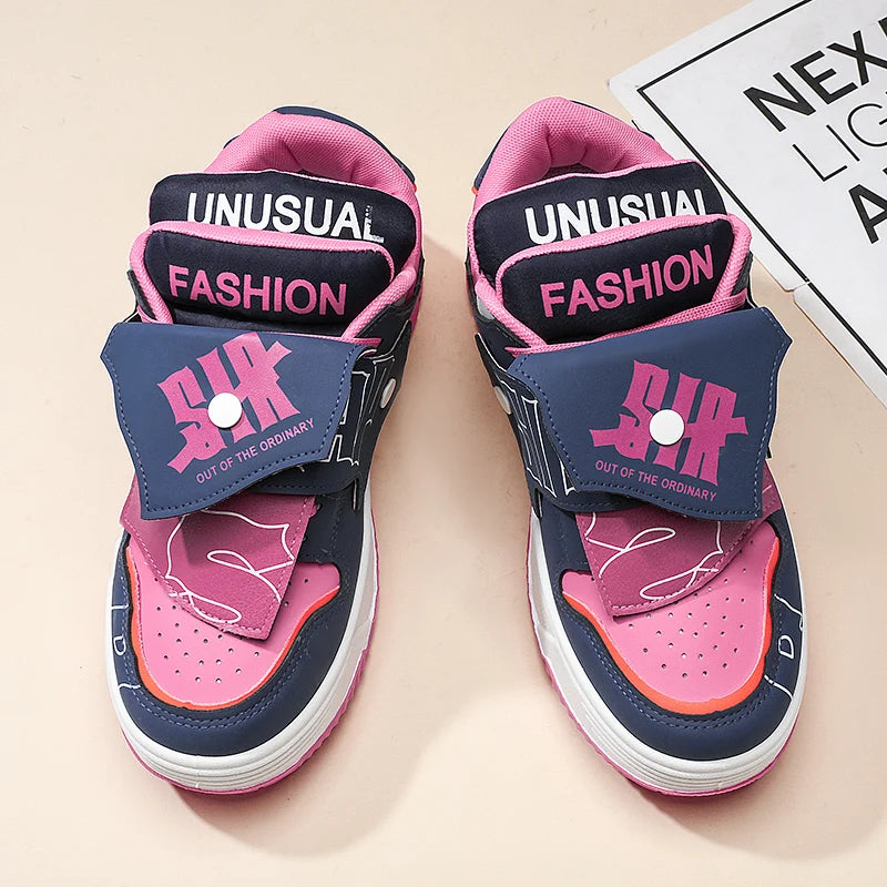 2025 new men's bread shoes niche Harajuku trendy sneakers versatile comfortable casual board shoes - Melo
