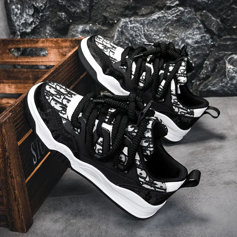 Big Size 36-47outdoor Trendy Couple Style Walking Shoe Student White Board Men's Sneakers Running Hiking Tennis Boy Shoes Casual - Melo