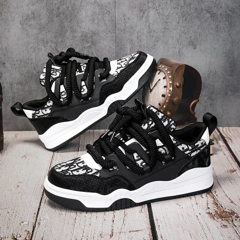 Big Size 36-47outdoor Trendy Couple Style Walking Shoe Student White Board Men's Sneakers Running Hiking Tennis Boy Shoes Casual - Melo
