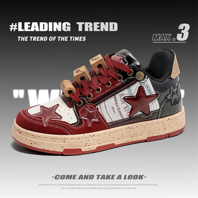 Star Designer Men Skateboard Shoes 2025 Fashion Men Shoes Streetwear Hip Hop Sneakers Man Casual Sneakers zapatillas informales - Melo