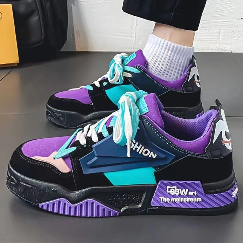 Men's Sneakers Breathable Men Casual Shoes Cool Basket Shoes for Men Non-slip Tenis Shoes Vulcanized Shoes Tenis Para Hombre - Melo