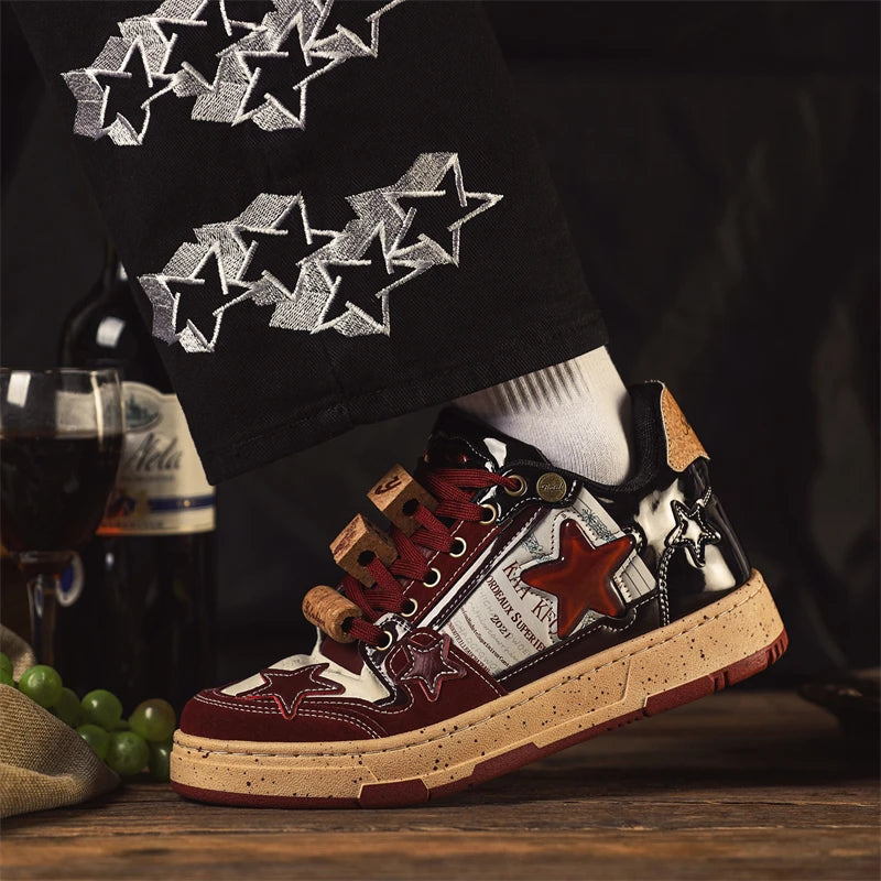 Star Designer Men Skateboard Shoes 2025 Fashion Men Shoes Streetwear Hip Hop Sneakers Man Casual Sneakers zapatillas informales - Melo