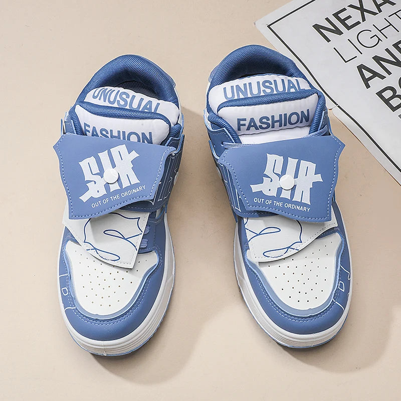 2025 new men's bread shoes niche Harajuku trendy sneakers versatile comfortable casual board shoes - Melo